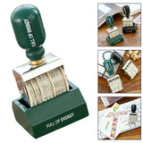 Maxbell Rollers Date Stamp Sturdy Date Stamper for Craft Scrapbooking  Green Handle