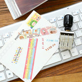 Maxbell Rollers Date Stamp Sturdy Date Stamper for Craft Scrapbooking  Black Handle
