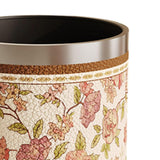 Maxbell Trash Can PU Leather Accessory Garbage Can for Bedroom Bathroom Laundry Room Style A