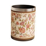 Maxbell Trash Can PU Leather Accessory Garbage Can for Bedroom Bathroom Laundry Room Style A