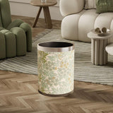 Maxbell Trash Can PU Leather Accessory Garbage Can for Bedroom Bathroom Laundry Room Style B