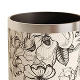 Maxbell Trash Can PU Leather Accessory Garbage Can for Bedroom Bathroom Laundry Room Style C