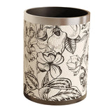 Maxbell Trash Can PU Leather Accessory Garbage Can for Bedroom Bathroom Laundry Room Style C