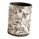 Maxbell Trash Can PU Leather Accessory Garbage Can for Bedroom Bathroom Laundry Room Style C