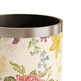 Maxbell Trash Can PU Leather Accessory Garbage Can for Bedroom Bathroom Laundry Room Style D