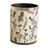 Maxbell Trash Can PU Leather Accessory Garbage Can for Bedroom Bathroom Laundry Room Style E