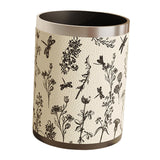 Maxbell Trash Can PU Leather Accessory Garbage Can for Bedroom Bathroom Laundry Room Style E