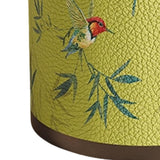 Maxbell Trash Can PU Leather Accessory Garbage Can for Bedroom Bathroom Laundry Room Style H