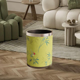 Maxbell Trash Can PU Leather Accessory Garbage Can for Bedroom Bathroom Laundry Room Style H