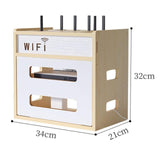 Maxbell Router Storage Box Dustproof Cable Management Case for Office Home Household