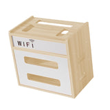 Maxbell Router Storage Box Dustproof Cable Management Case for Office Home Household