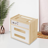 Maxbell Router Storage Box Dustproof Cable Management Case for Office Home Household