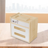 Maxbell Router Storage Box Dustproof Cable Management Case for Office Home Household