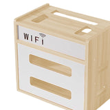Maxbell Router Storage Box Dustproof Cable Management Case for Office Home Household