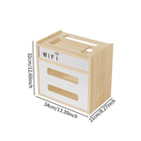 Maxbell Router Storage Box Dustproof Cable Management Case for Office Home Household