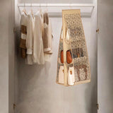 Maxbell over Door Bag Organizer Organization Hanging Bags Rack for Crafts Shoes Wall White