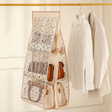 Maxbell over Door Bag Organizer Organization Hanging Bags Rack for Crafts Shoes Wall White