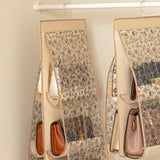 Maxbell over Door Bag Organizer Organization Hanging Bags Rack for Crafts Shoes Wall Pink