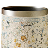 Maxbell PU Leather Trash Can Practical Waste Basket for Living Room Kitchen Bathroom