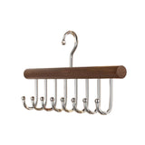 Maxbell Belt Hanger Wood 360 Degree Rotatable Stable Tie Rack for Tank Top
