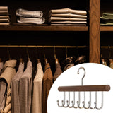 Maxbell Belt Hanger Wood 360 Degree Rotatable Stable Tie Rack for Tank Top