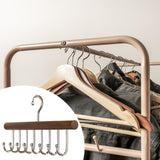Maxbell Belt Hanger Wood 360 Degree Rotatable Stable Tie Rack for Tank Top