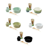 Maxbell 5 Pieces Matcha Set Japanese Tea Making for Friends Tea Lovers Holiday Gifts Blue