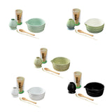 Maxbell 5 Pieces Matcha Set Japanese Tea Making for Friends Tea Lovers Holiday Gifts Blue