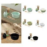 Maxbell 5 Pieces Matcha Set Japanese Tea Making for Friends Tea Lovers Holiday Gifts Blue