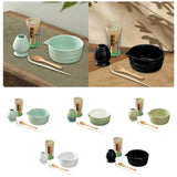 Maxbell 5 Pieces Matcha Set Japanese Tea Making for Friends Tea Lovers Holiday Gifts Blue
