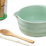 Maxbell 5 Pieces Matcha Set Japanese Tea Making for Friends Tea Lovers Holiday Gifts Blue