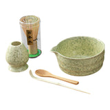 Maxbell 5 Pieces Matcha Set Japanese Tea Making for Friends Tea Lovers Holiday Gifts Yellow Green