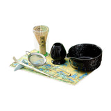 Maxbell 7Pcs Matcha Whisk Set Japanese Utensils Gift Handcrafted Making Tools Sifter Starry Black