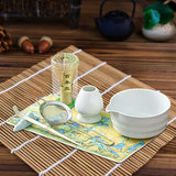 Maxbell 7Pcs Matcha Whisk Set Japanese Utensils Gift Handcrafted Making Tools Sifter White