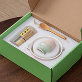 Maxbell 7Pcs Matcha Whisk Set Japanese Utensils Gift Handcrafted Making Tools Sifter Pink