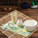 Maxbell 7Pcs Matcha Whisk Set Japanese Utensils Gift Handcrafted Making Tools Sifter Pink