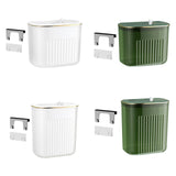 Maxbell Hanging Trash Can with Lid Kitchen Compost Bin for Cabinet Countertop Indoor White S