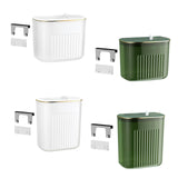 Maxbell Hanging Trash Can with Lid Kitchen Compost Bin for Cabinet Countertop Indoor White S