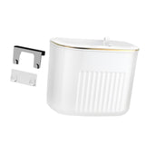 Maxbell Hanging Trash Can with Lid Kitchen Compost Bin for Cabinet Countertop Indoor White S