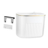 Maxbell Hanging Trash Can with Lid Kitchen Compost Bin for Cabinet Countertop Indoor White S