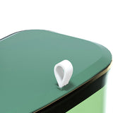 Maxbell Hanging Trash Can with Lid Kitchen Compost Bin for Cabinet Countertop Indoor Green S