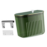 Maxbell Hanging Trash Can with Lid Kitchen Compost Bin for Cabinet Countertop Indoor Green S