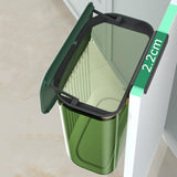 Maxbell Hanging Trash Can with Lid Kitchen Compost Bin for Cabinet Countertop Indoor Green S