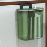 Maxbell Hanging Trash Can with Lid Kitchen Compost Bin for Cabinet Countertop Indoor Green L