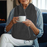 Maxbell Adults Bib Scarf Versatile for Eating Convenient Dining Bib for Women Dark Gray