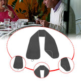 Maxbell Adults Bib Scarf Versatile for Eating Convenient Dining Bib for Women Dark Gray