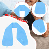 Maxbell Adults Bib Scarf Versatile for Eating Convenient Dining Bib for Women Light Blue