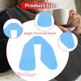 Maxbell Adults Bib Scarf Versatile for Eating Convenient Dining Bib for Women Light Blue