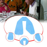 Maxbell Adults Bib Scarf Versatile for Eating Convenient Dining Bib for Women Light Blue