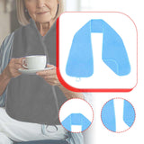 Maxbell Adults Bib Scarf Versatile for Eating Convenient Dining Bib for Women Light Blue